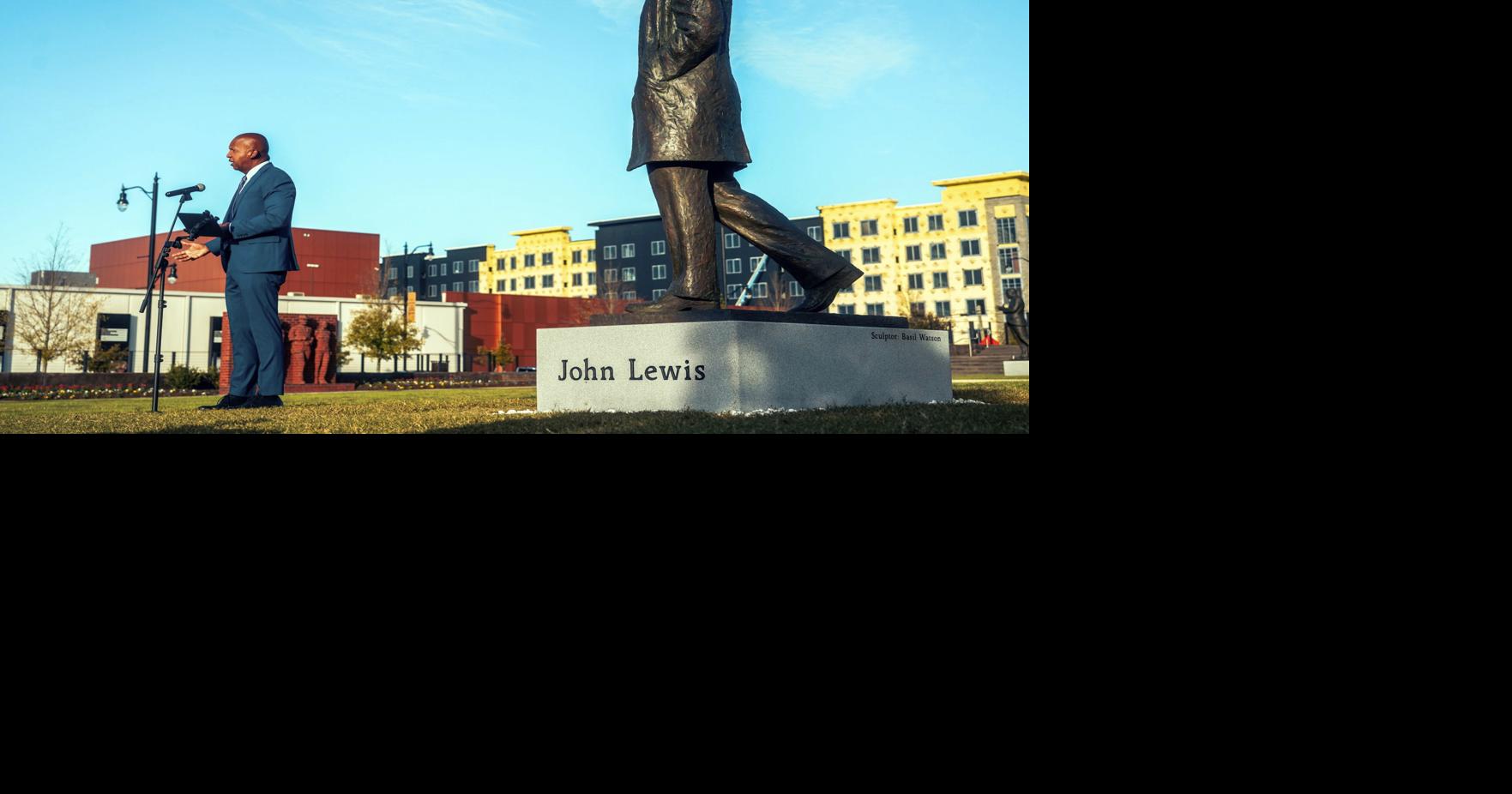 Statue of the late US Rep. John Lewis, a civil rights icon, is unveiled ...