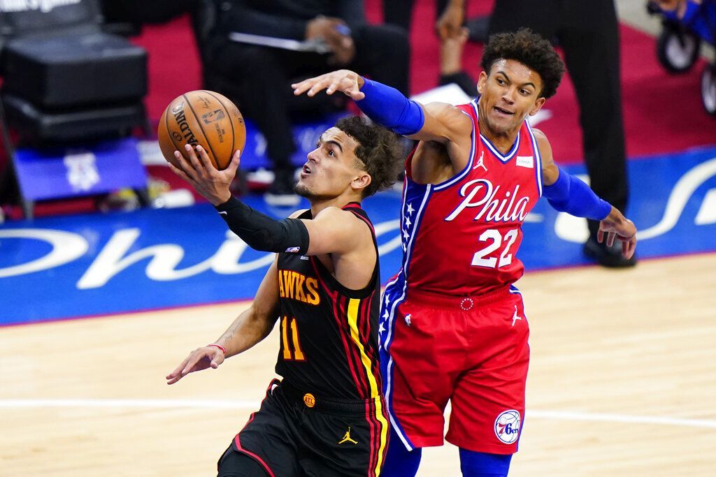 Young leads Hawks' rally past Sixers with Embiid hurting