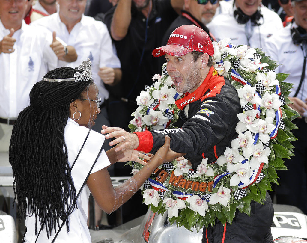 Indy 500 festival queen takes victory splash with driver Lifestyle