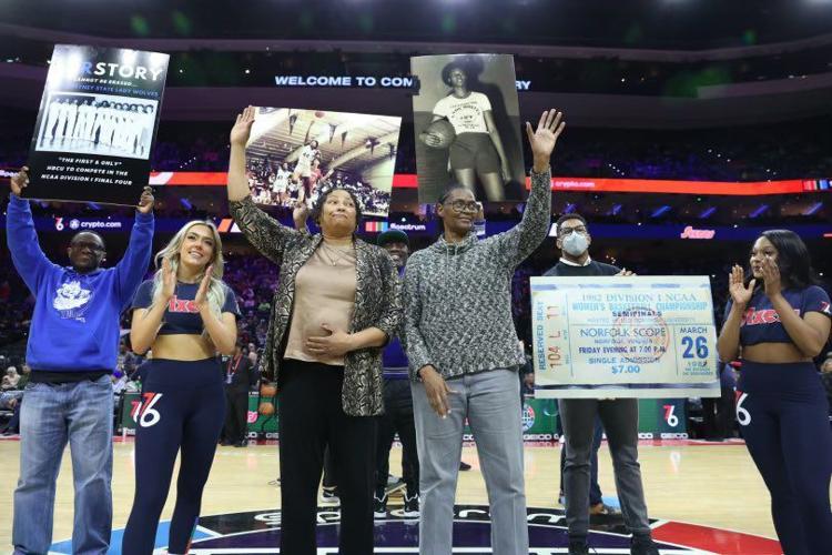 Sixers honor 1982 Cheyney University women’s basketball team