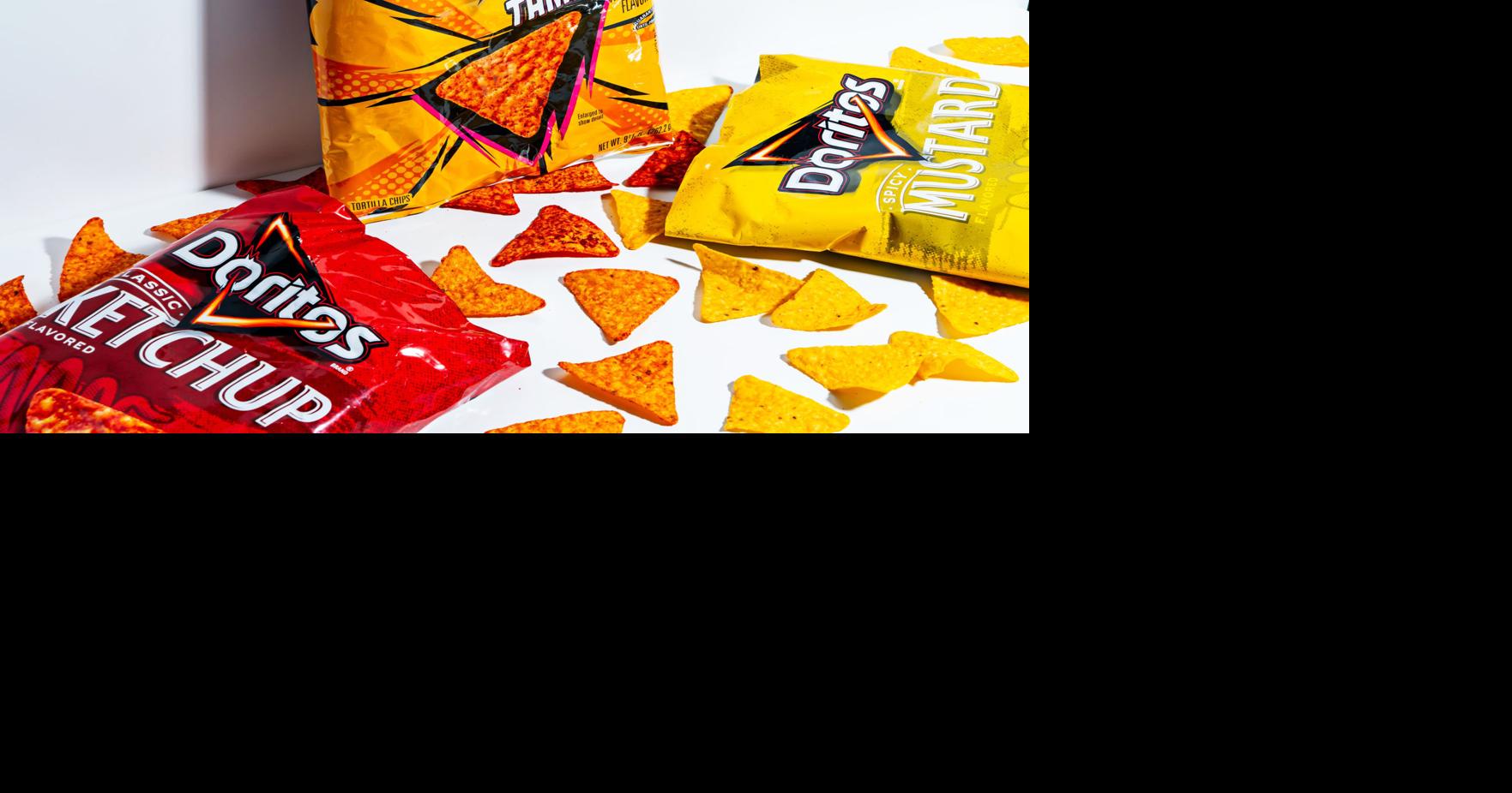 Doritos ketchup and mustard chips are spot on for snacking