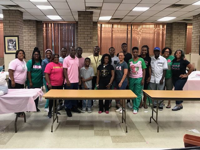 AKA chapter donates to giveaway 2018