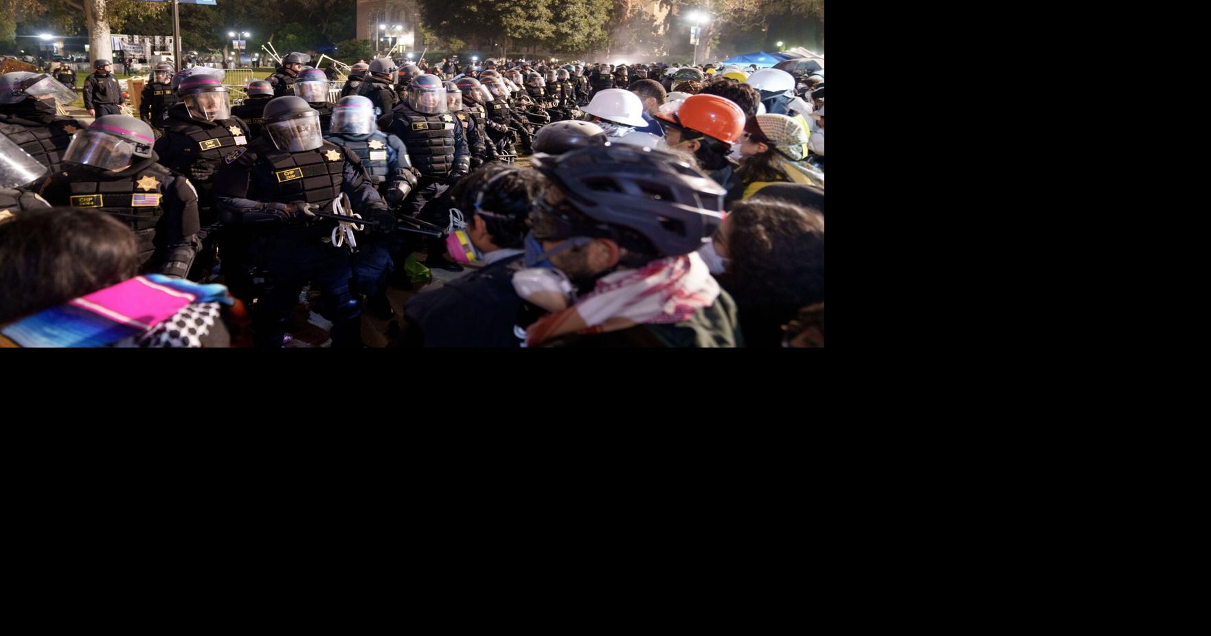 Police tactics at campus protests reveal disparities in approaches to ...