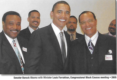 Image result for obama with farrakhan