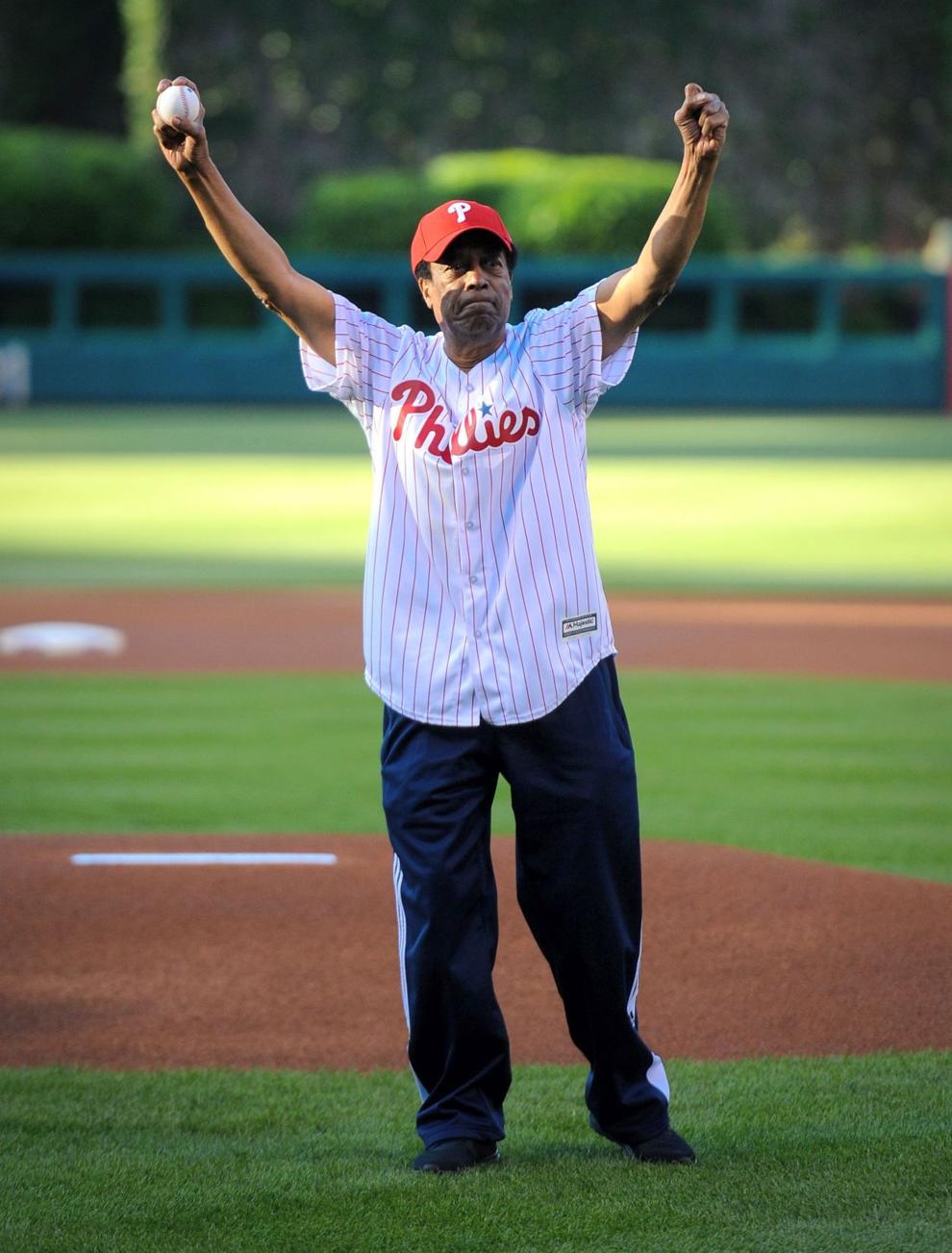 Sonny Hill throws ceremonial first pitch at Phillies games Sports