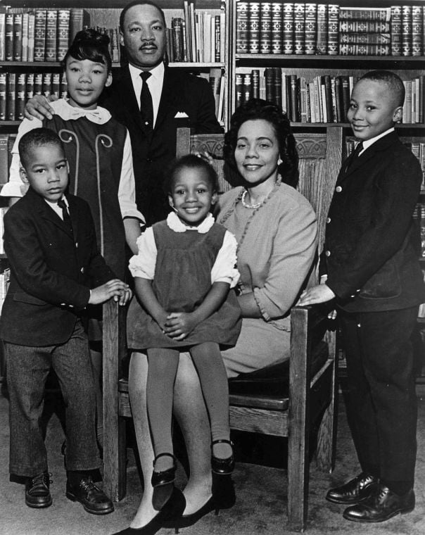 Dexter King, Yolanda King, Martin Luther King Jr., Bernice King, Corett Scott King, Martin King III