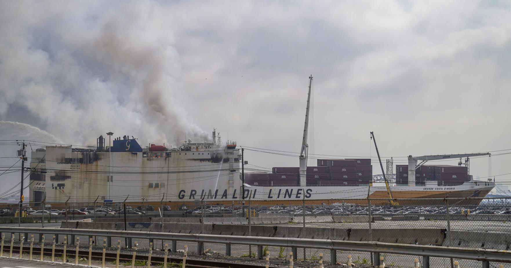 Fire that killed 2 aboard a cargo ship in New Jersey is expected to burn for days - Vimarsana News
