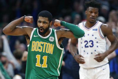 Irving Scores 40 Leads Celtics To 121 114 Win Over Sixers