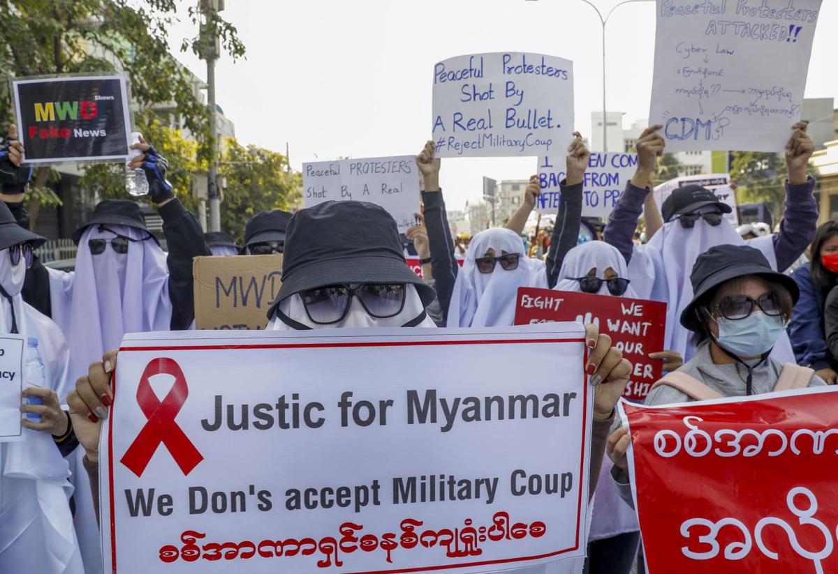 Ethnic Minorities Protest Myanmar Military Coup As Opposition Grows News Phillytrib Com