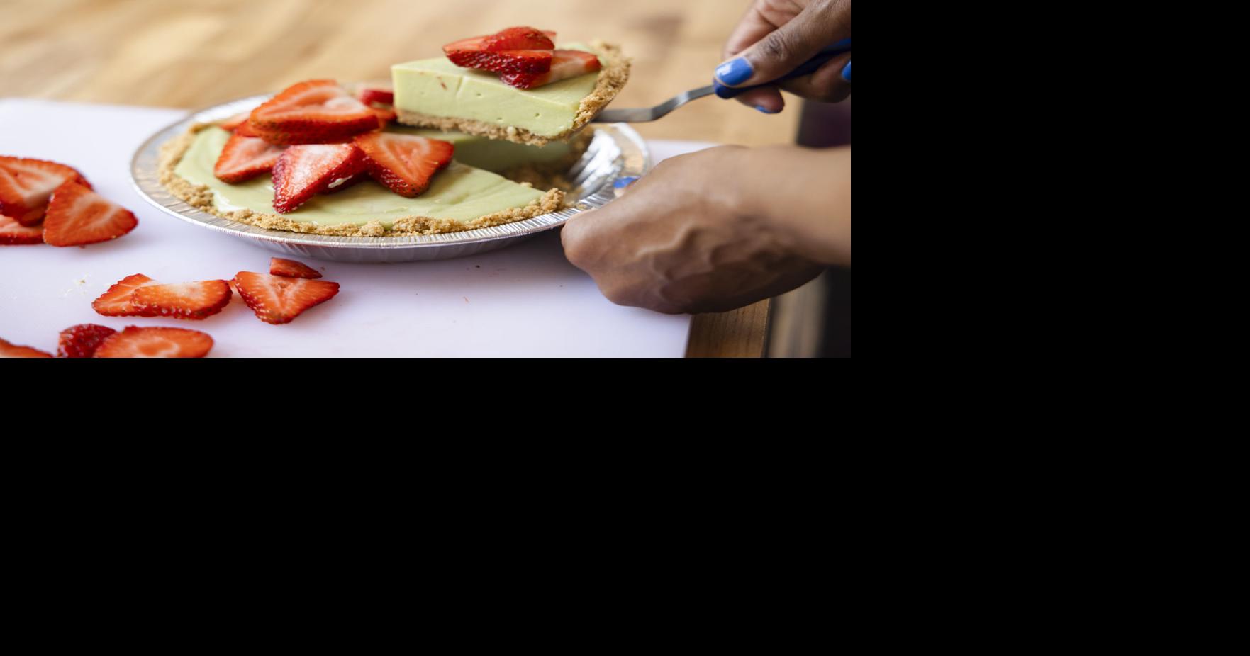 Strawberry Basil Key Lime Pie