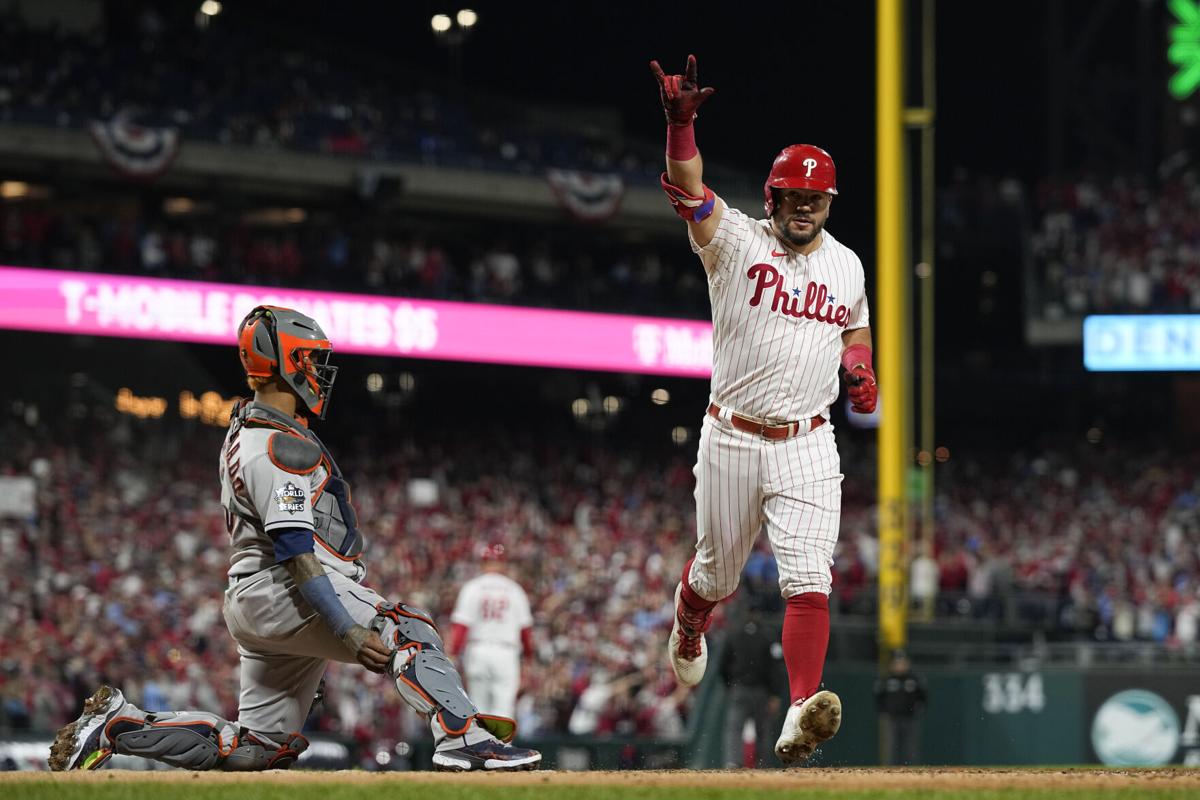 Harper, Phillies tie World Series mark with 5 HR, top Astros National News  - Bally Sports