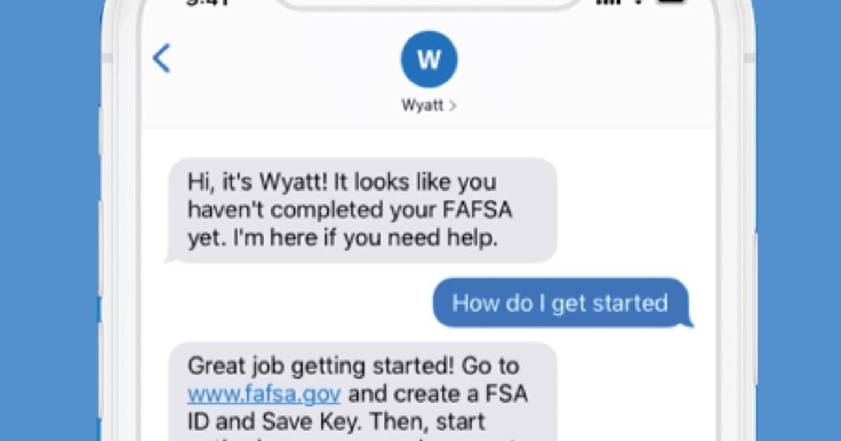 Fafa Chatbot Texting chatbot helps high school seniors complete FAFSA | The Learning ...
