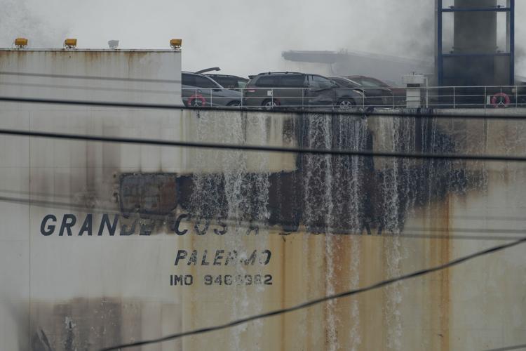 Fire that killed 2 aboard a cargo ship in New Jersey is expected to ...