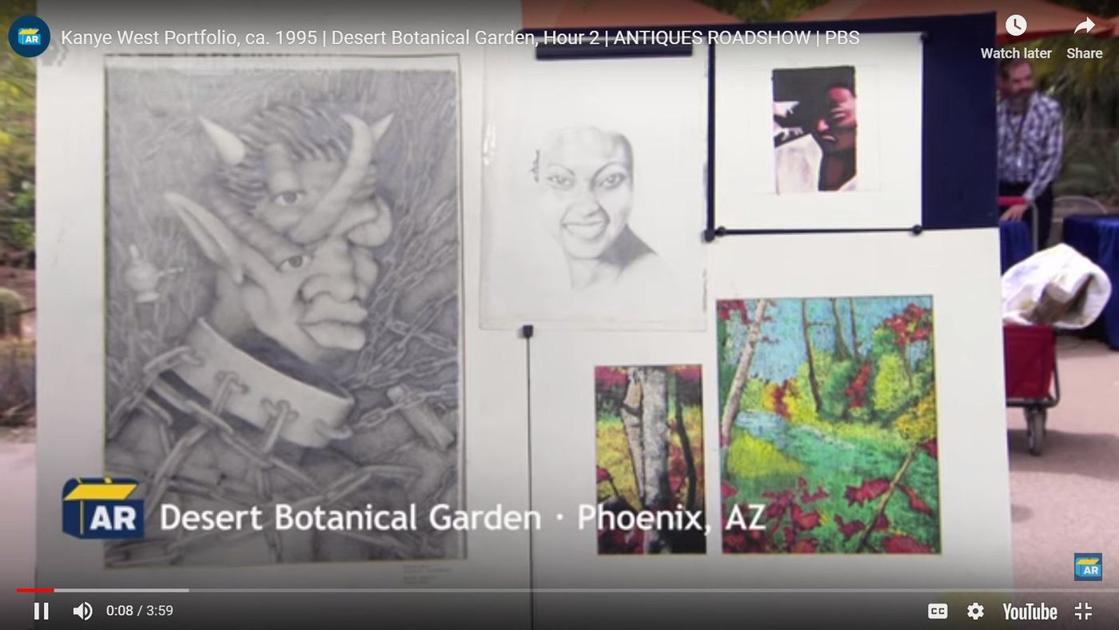 Appraiser Kanye West S Art From High School Worth Thousands Music Phillytrib Com