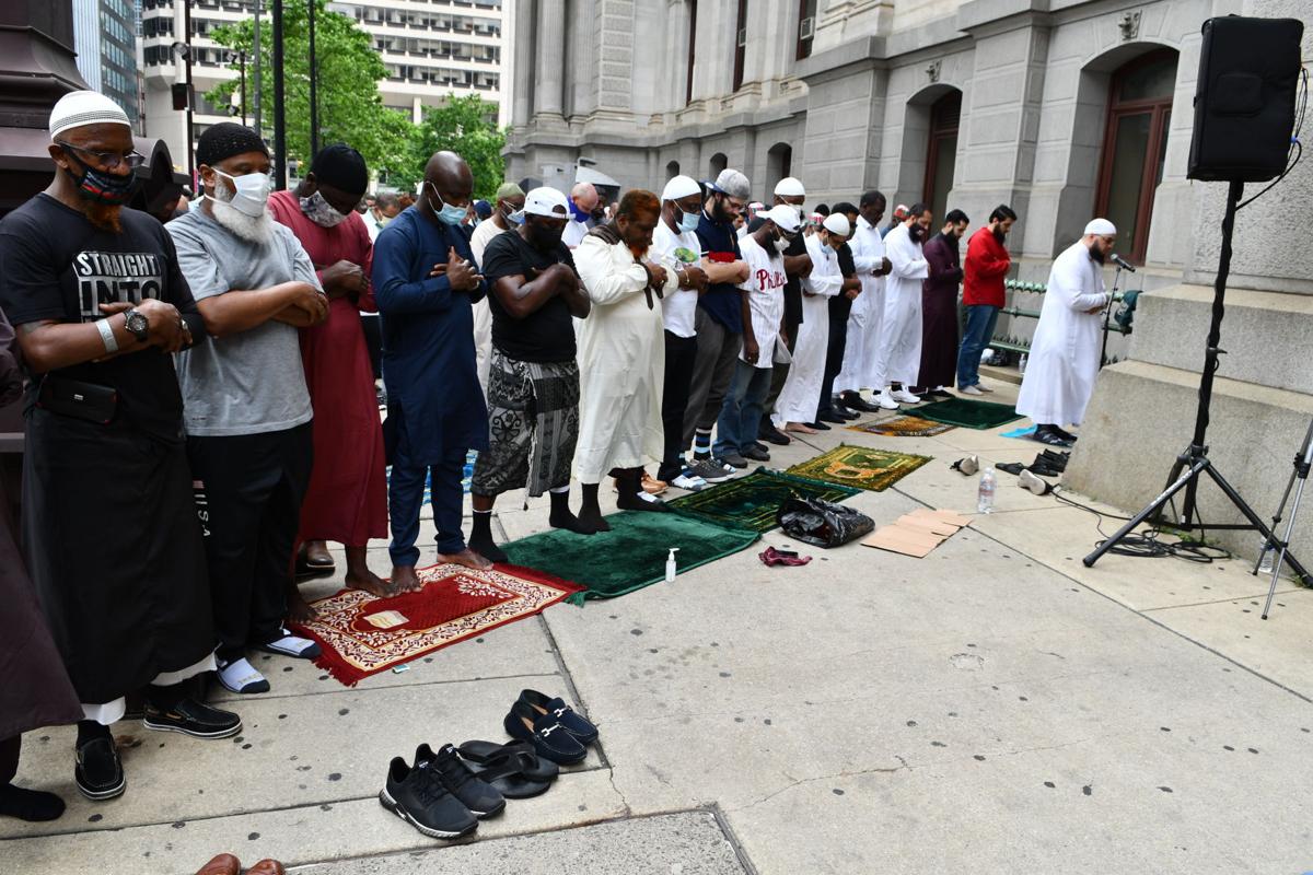 Photos Philadelphia Muslims pray at City Hall on Friday Multimedia
