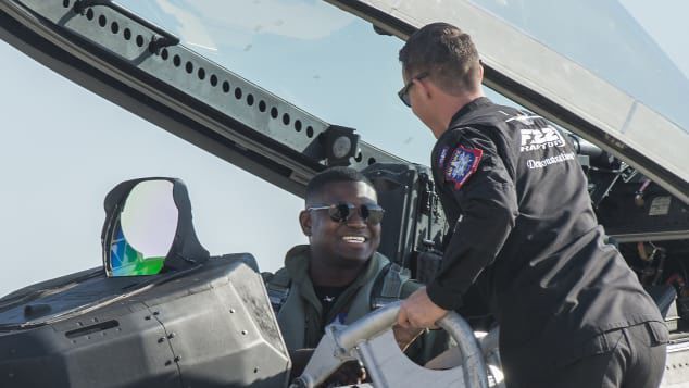 Pioneer African-American Air Force F-22 Raptor pilot aims to