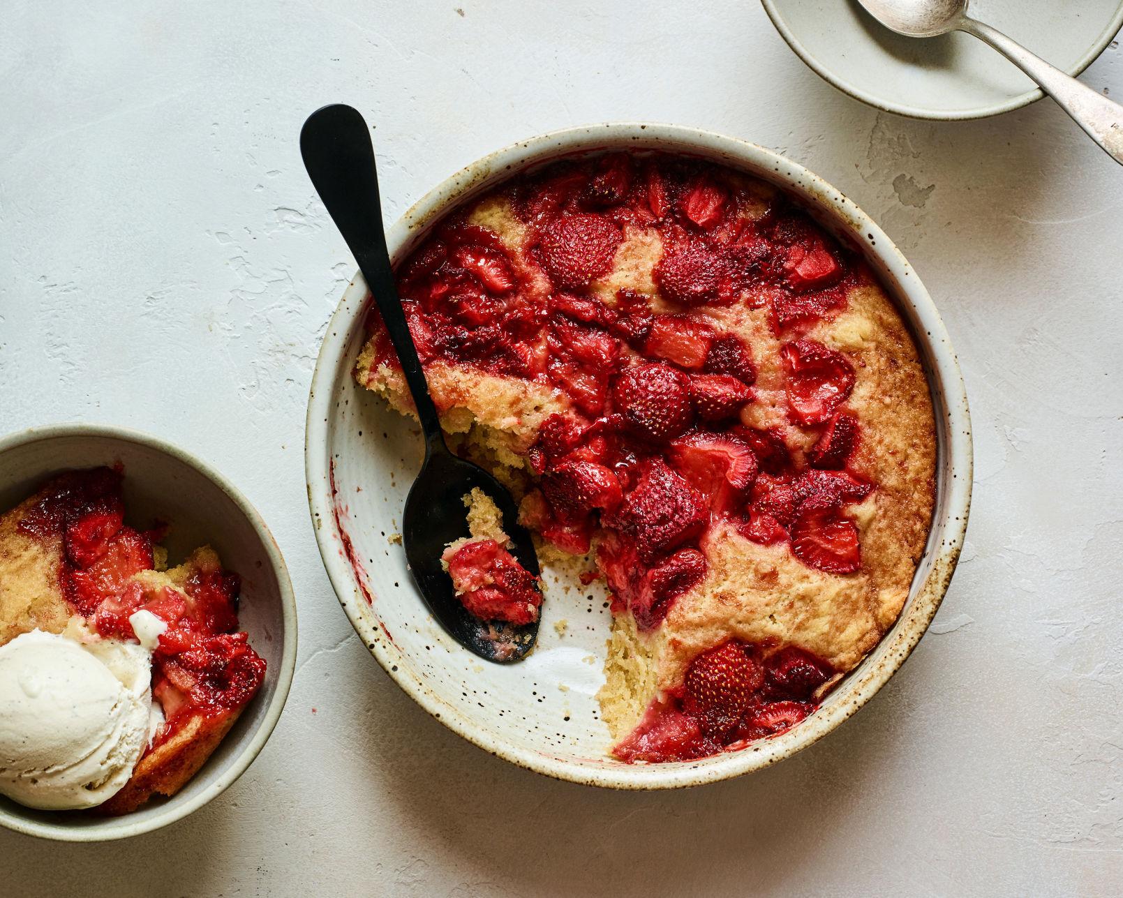 Strawberry Spoon Cake