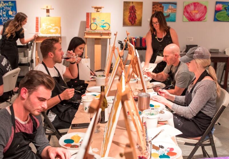 Top Five Paint and Wine Studios in the Valley Experiences