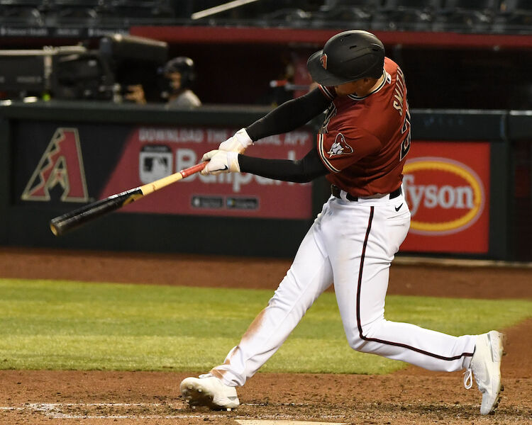 Arizona Diamondbacks first baseman Pavin Smith as seen before a