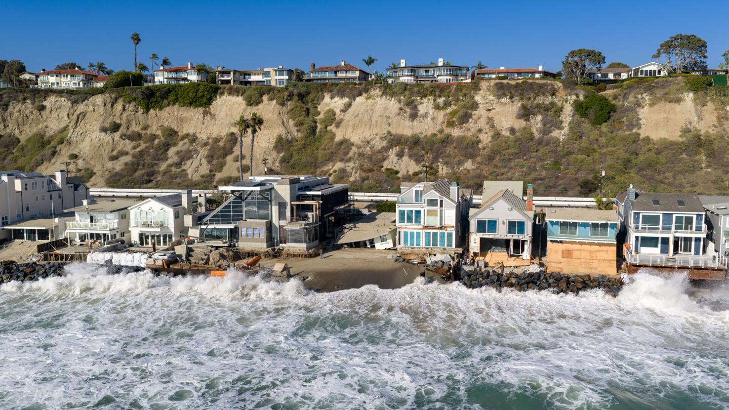 Dana Point Update: Beach Road Homes Face Continued Storm Surge Damage ...