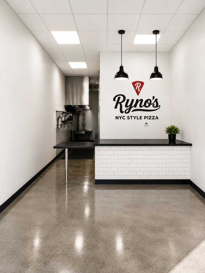 An artist's rendering of the Ryno's Pizza interior at 415 E. Avenida Pico, San Clemente. Photo: Courtesy of Ryno's Pizza / San Clemente Times.