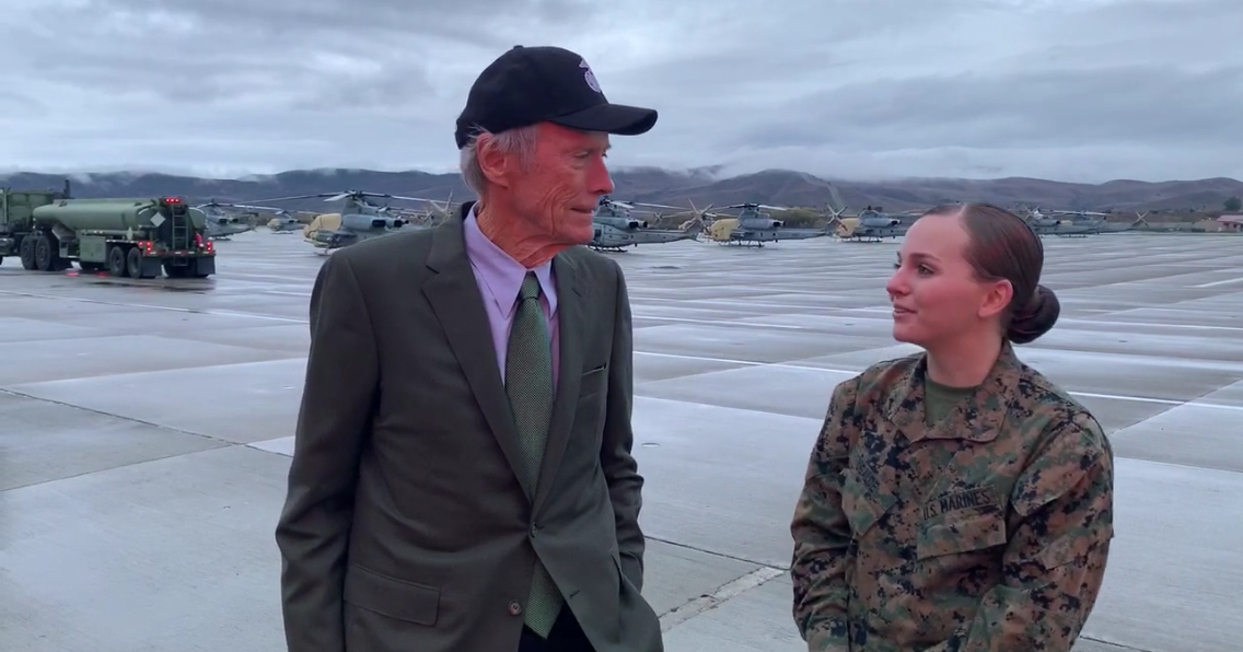 Clint Pendleton Clint Eastwood Screens New Film to Marines at Camp Pendleton | Eye on ...