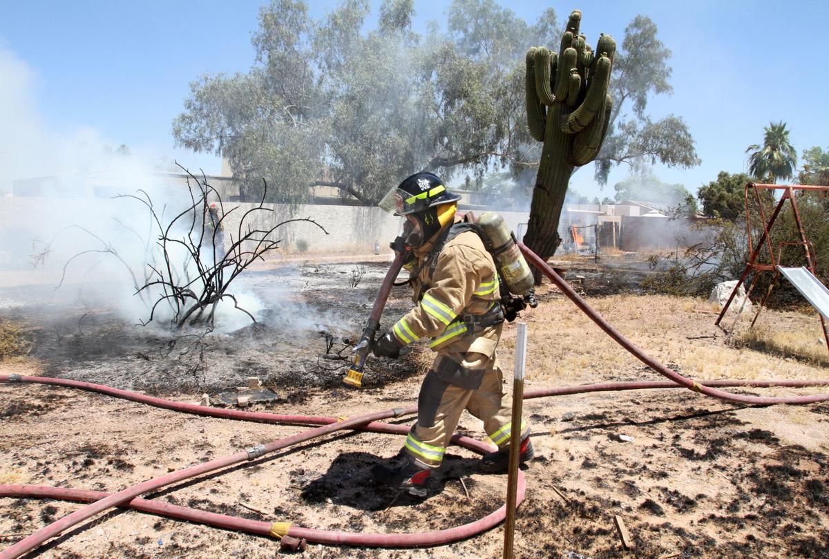 Back yard fire