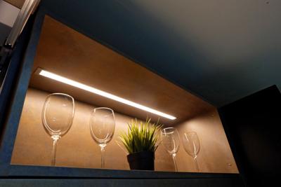 Wooden,Open,Shelve,With,Led,Lighting,And,Wine,Glass,Decoration