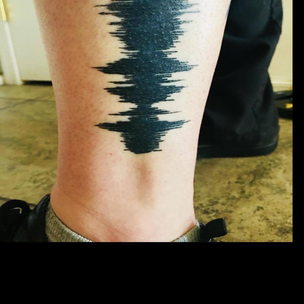 sound wave tattoo