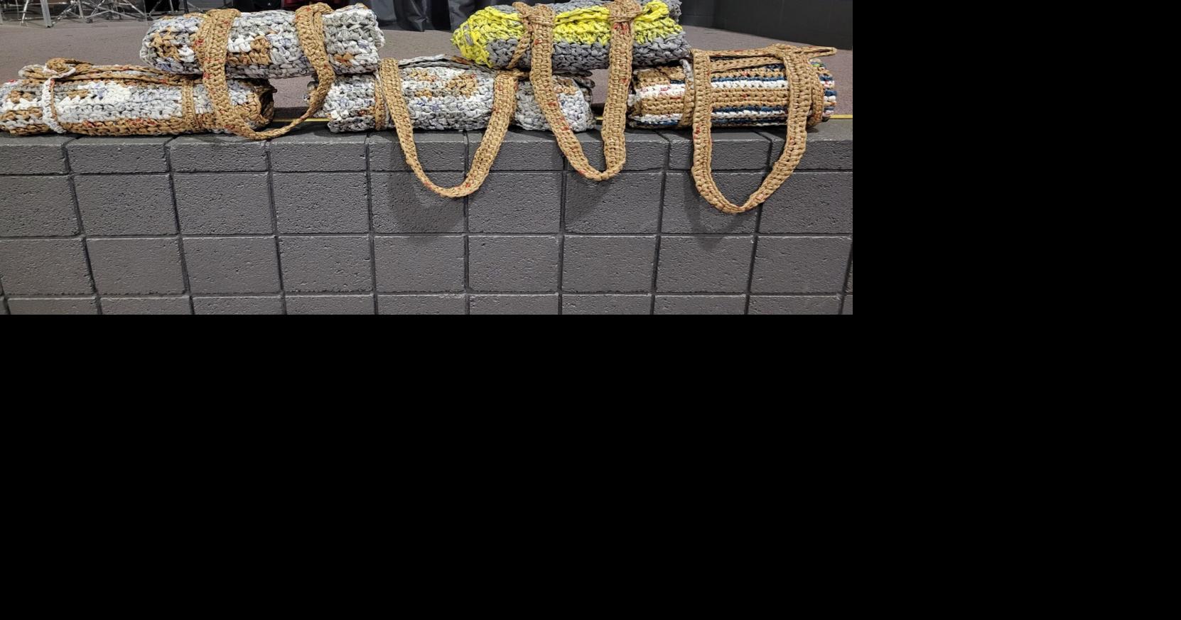 Plarn party completes sleeping mats for homeless Religion