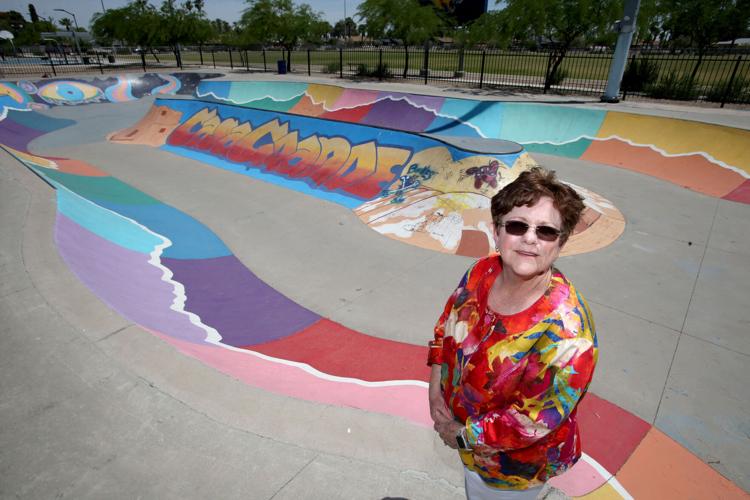 Skate park mural