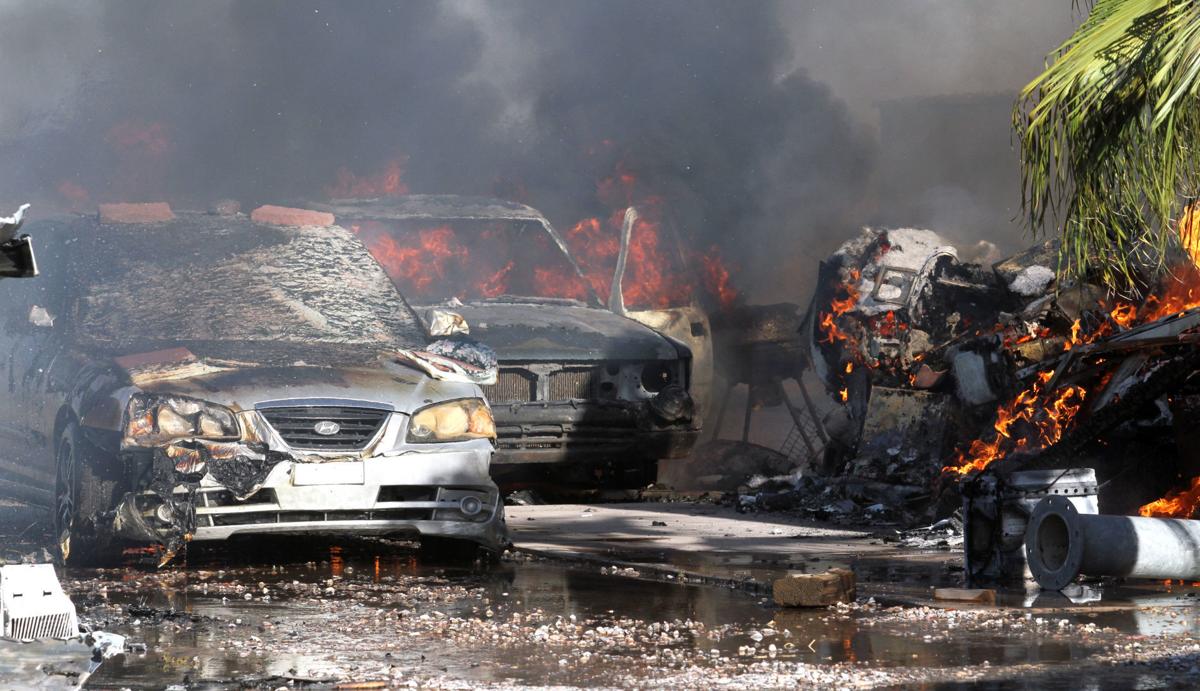 Fire destroys two RV trailers