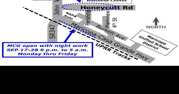 Road work continues in SR 347 overpass project | News | pinalcentral.com