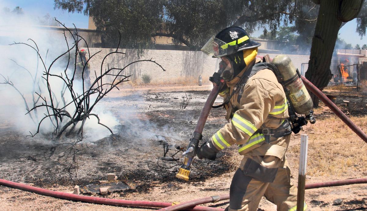 Back yard fire