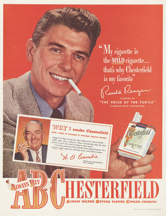 1948 Chesterfield cigarette advertisement pinalcentral