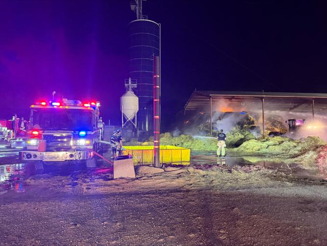 Hay fire at CG dairy farm battled overnight | Casa Grande Dispatch ...