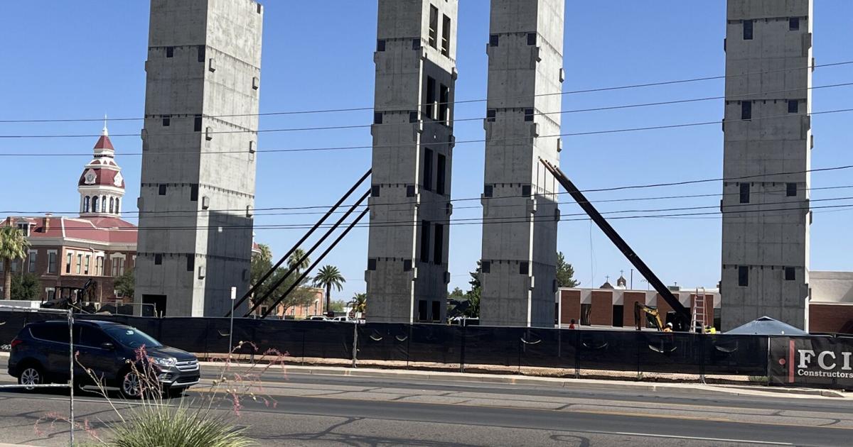 Pinal's 5-story building begins taking shape