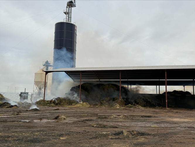 Hay fire at CG dairy farm battled overnight | Casa Grande Dispatch ...