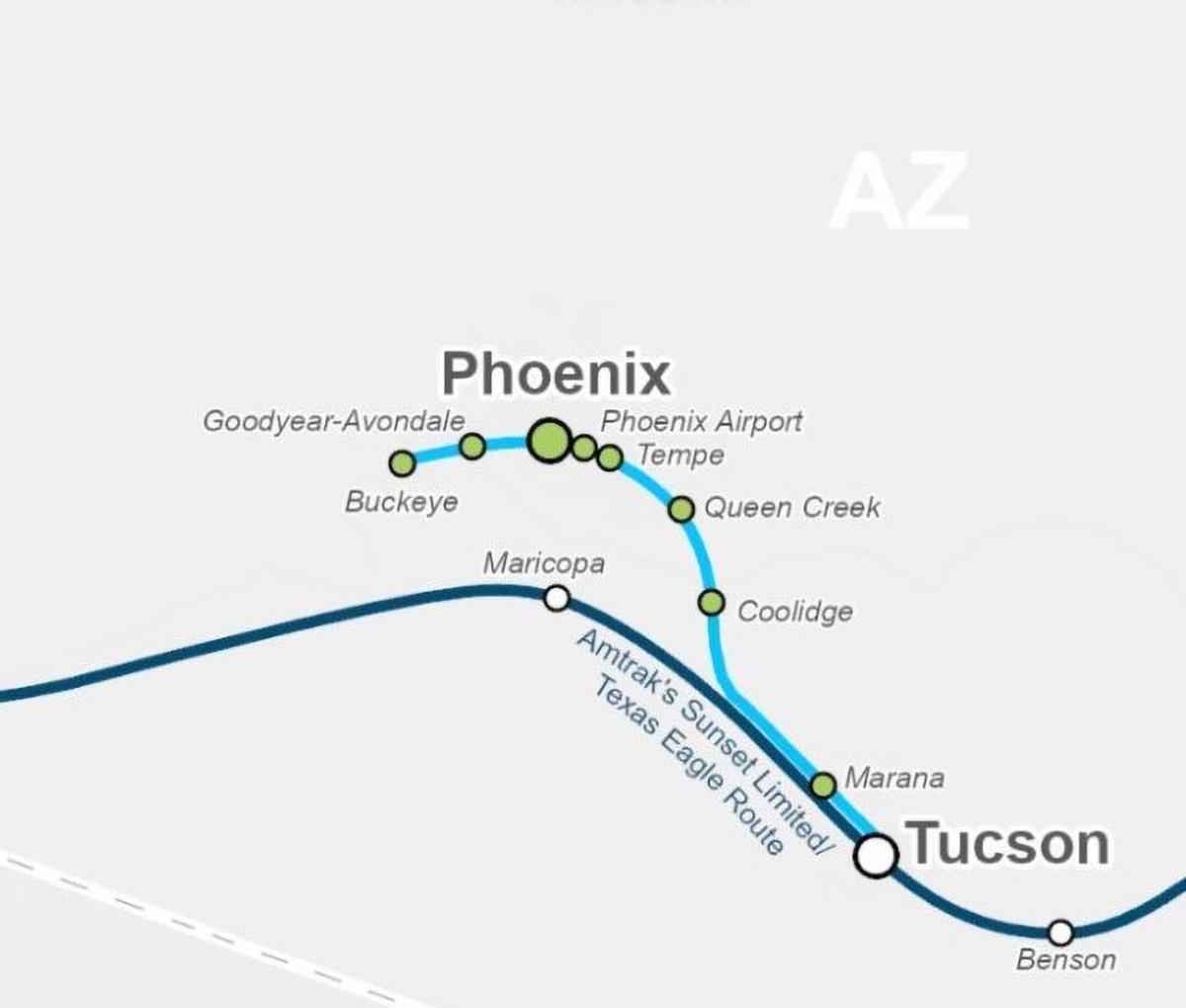Planned TucsontoPhoenix route on track, says Amtrak Business