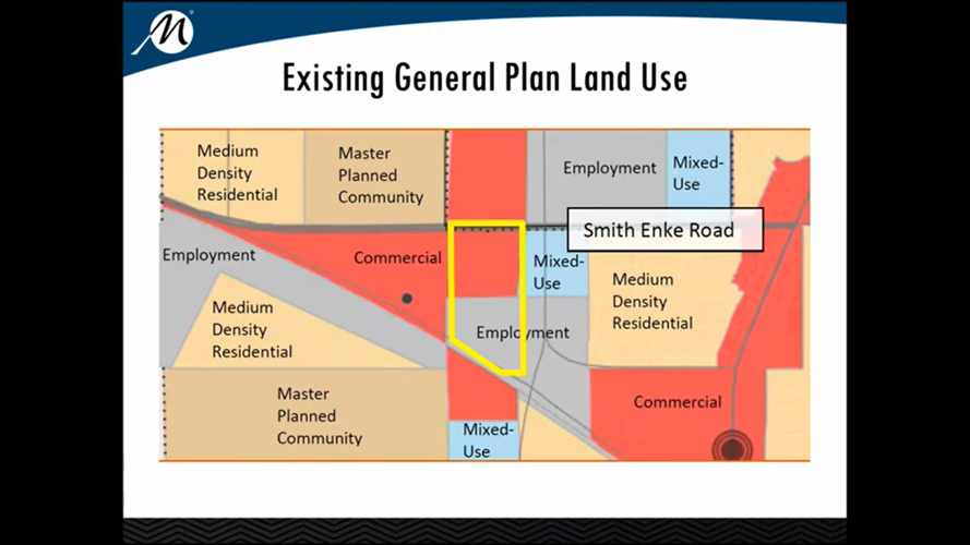 Existing general/plan land use screenshot