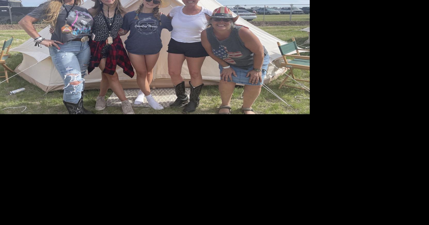 Glamping, a way to camp out in style and comfort at Country Thunder