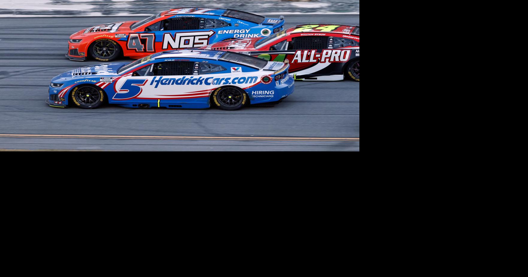 Chase leader Larson has easier path to 3rd NASCAR championship after surviving Talladega chaos
