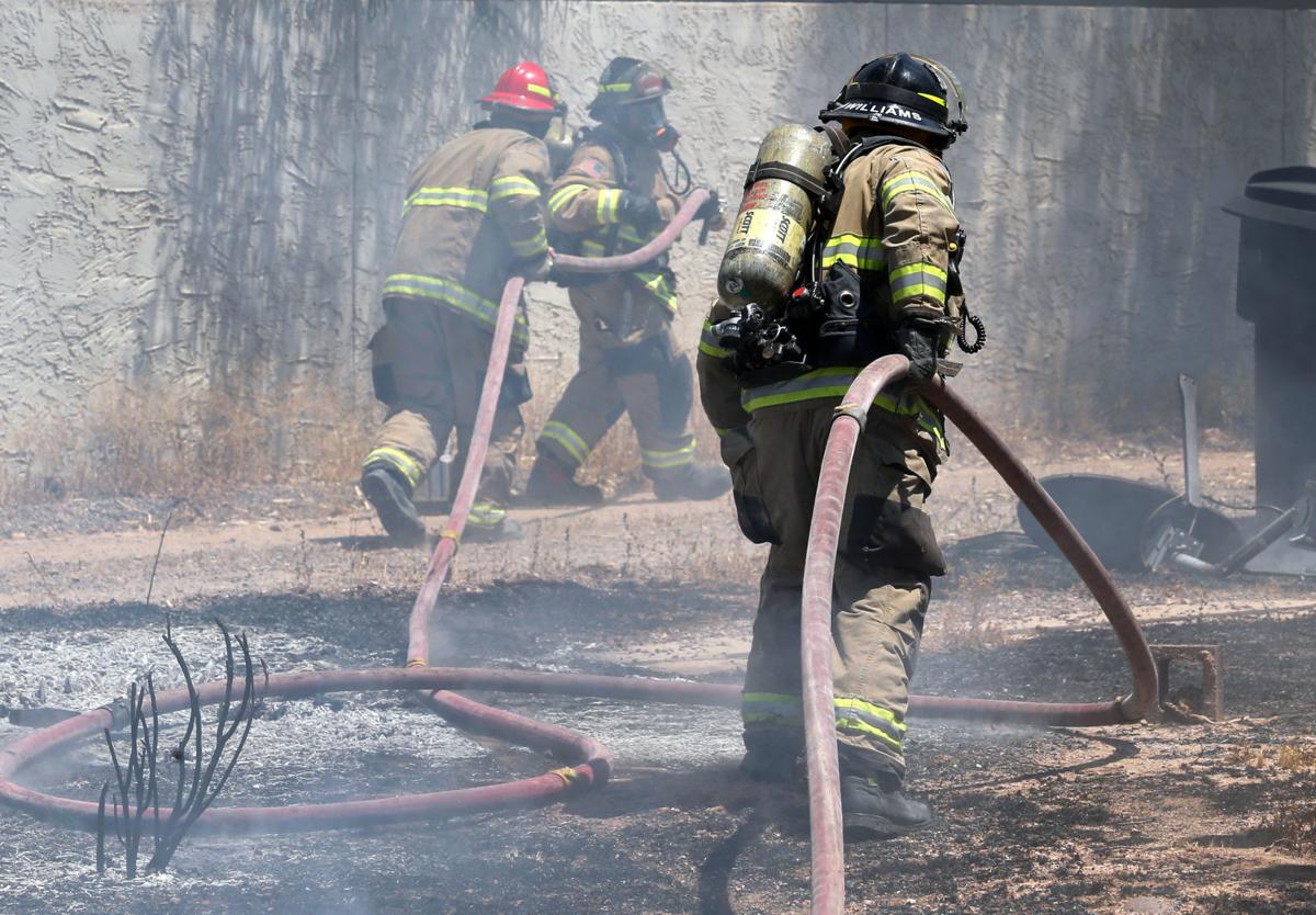 Back yard fire