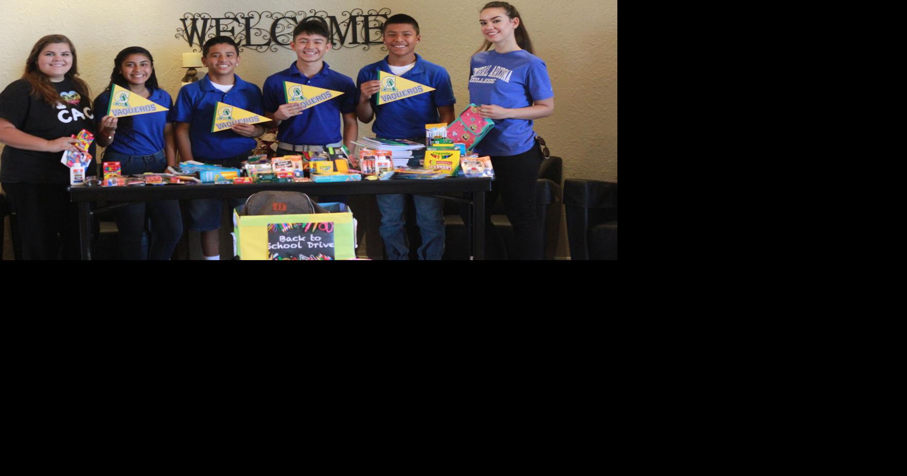 CAC Staff donates Back to Supplies to Eloy Elementary School District