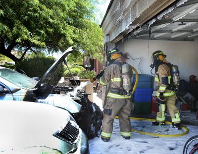Car fire erupts in Casa Grande driveway | Area News ...