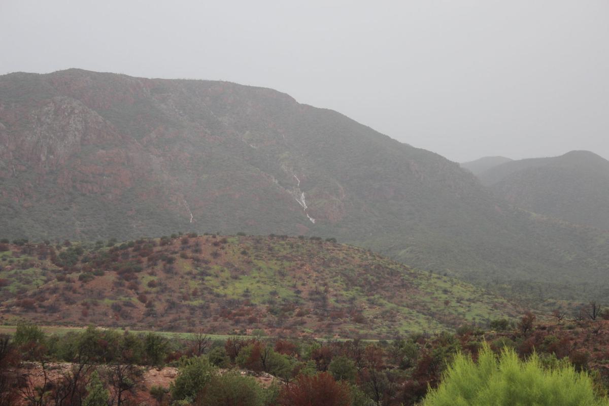 Water off the hillside washes Aug. 18 Tonto Basin