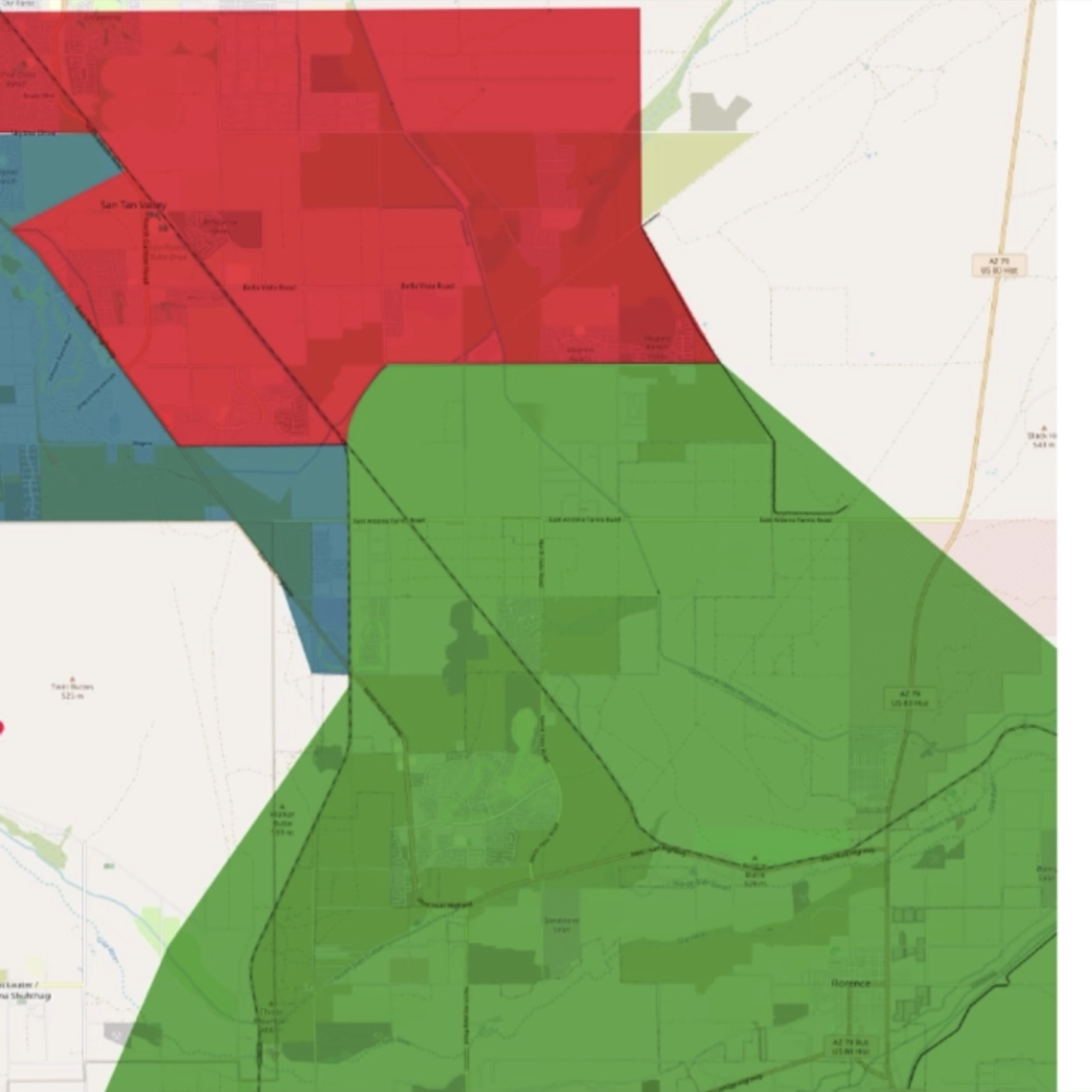 Tentative middle school boundaries presented for Florence, San Tan Valley |  | pinalcentral.com, image size:1083x1083