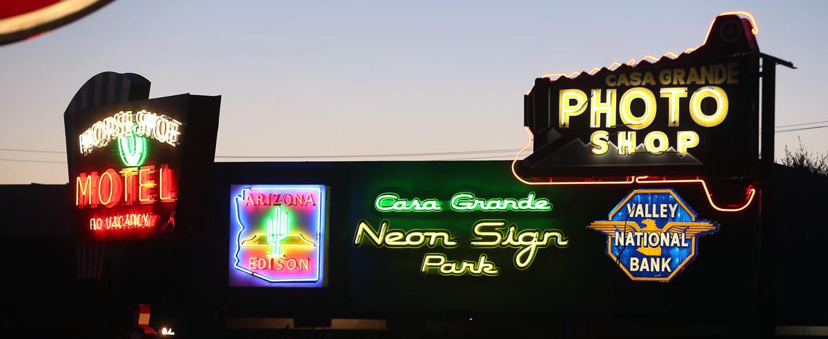 Let There Be Light New Neon Sign Park Now Illuminates Downtown Area News Pinalcentral Com