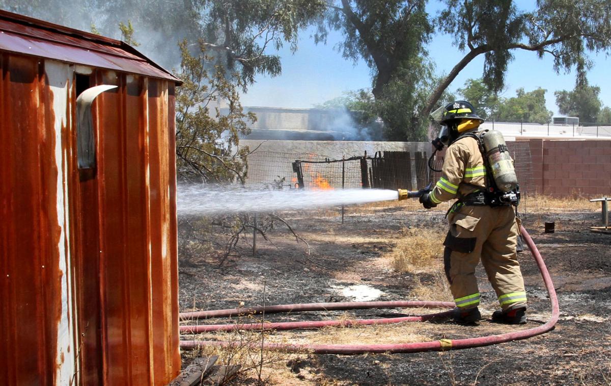 Back yard fire