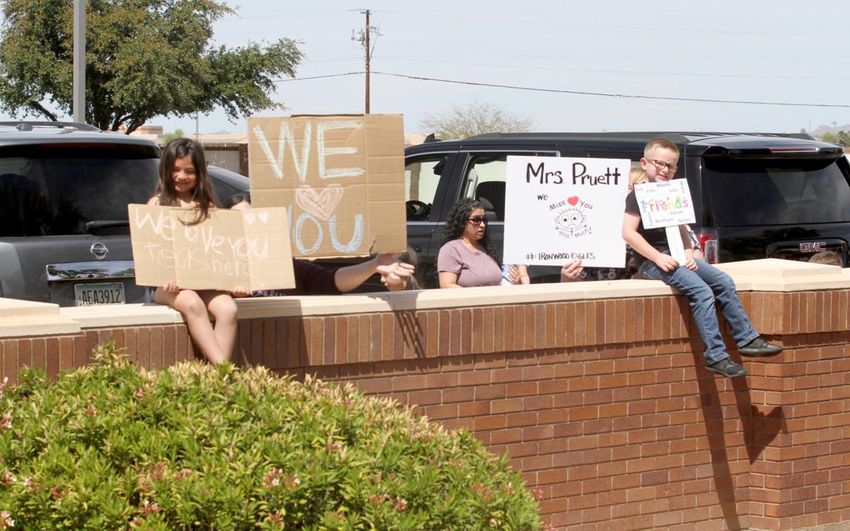Ironwood elementary teachers parade